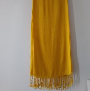 Pashmina Silk Scarf in Yellow
